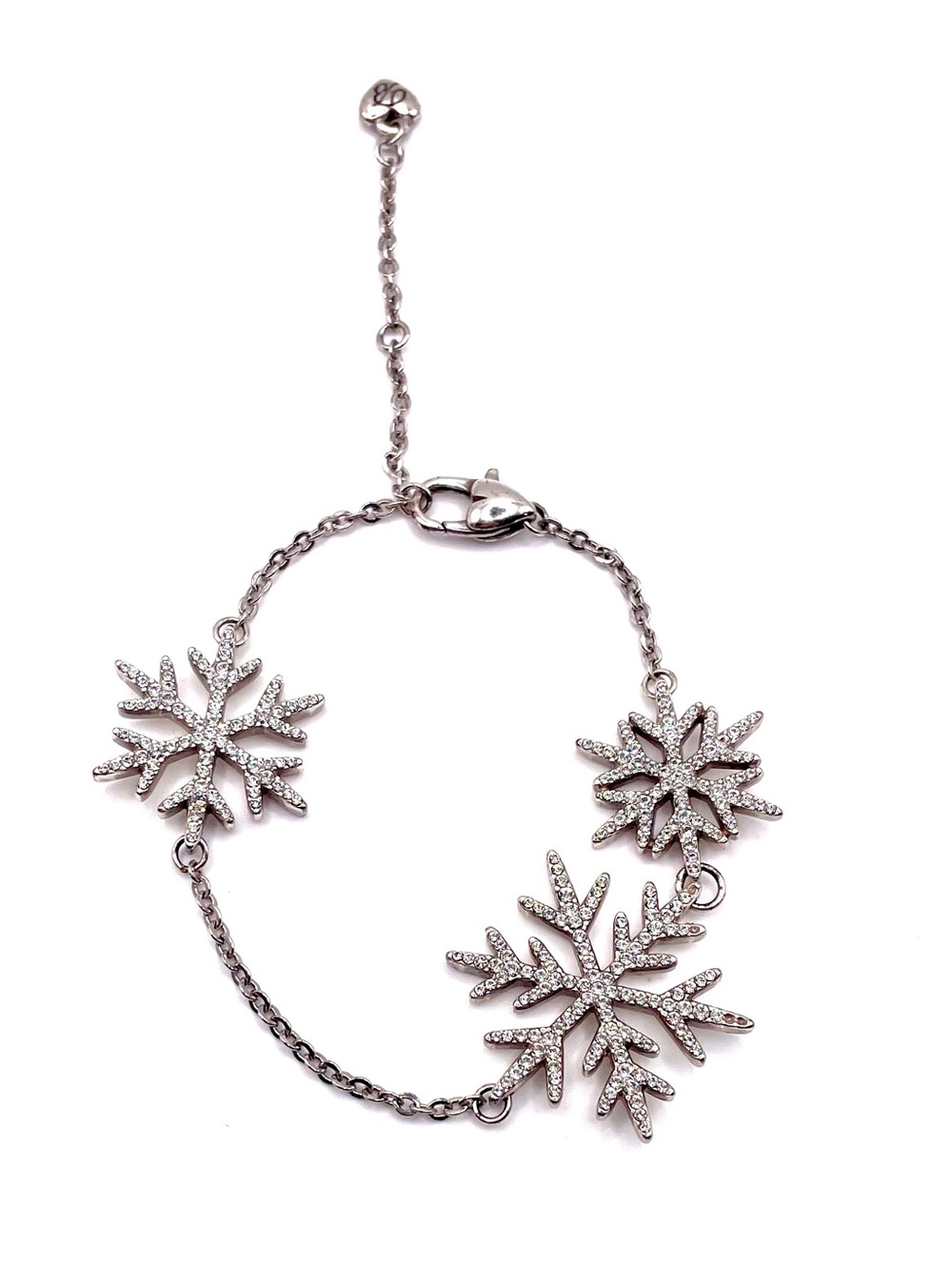 Brighton Silver Snowflake Charm Bracelet